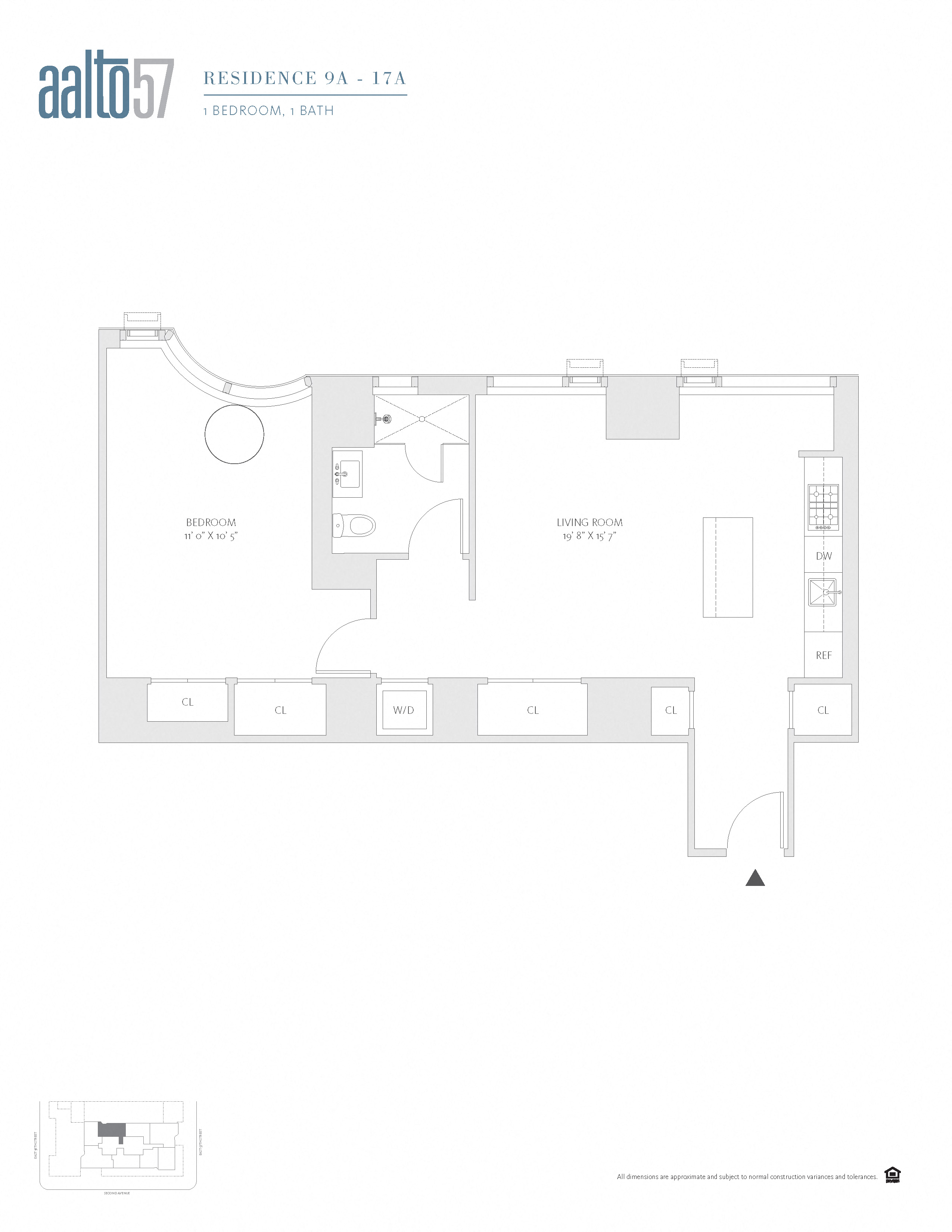 Apartment 15A floorplan